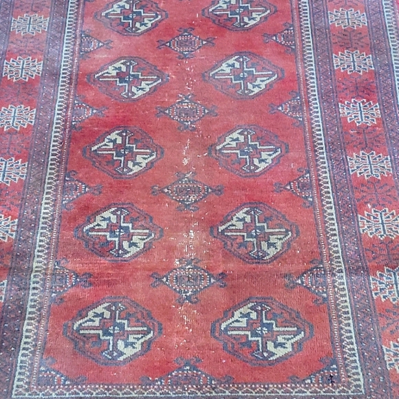 Vintage Red Moroccan Rug - Picture 2 of 8